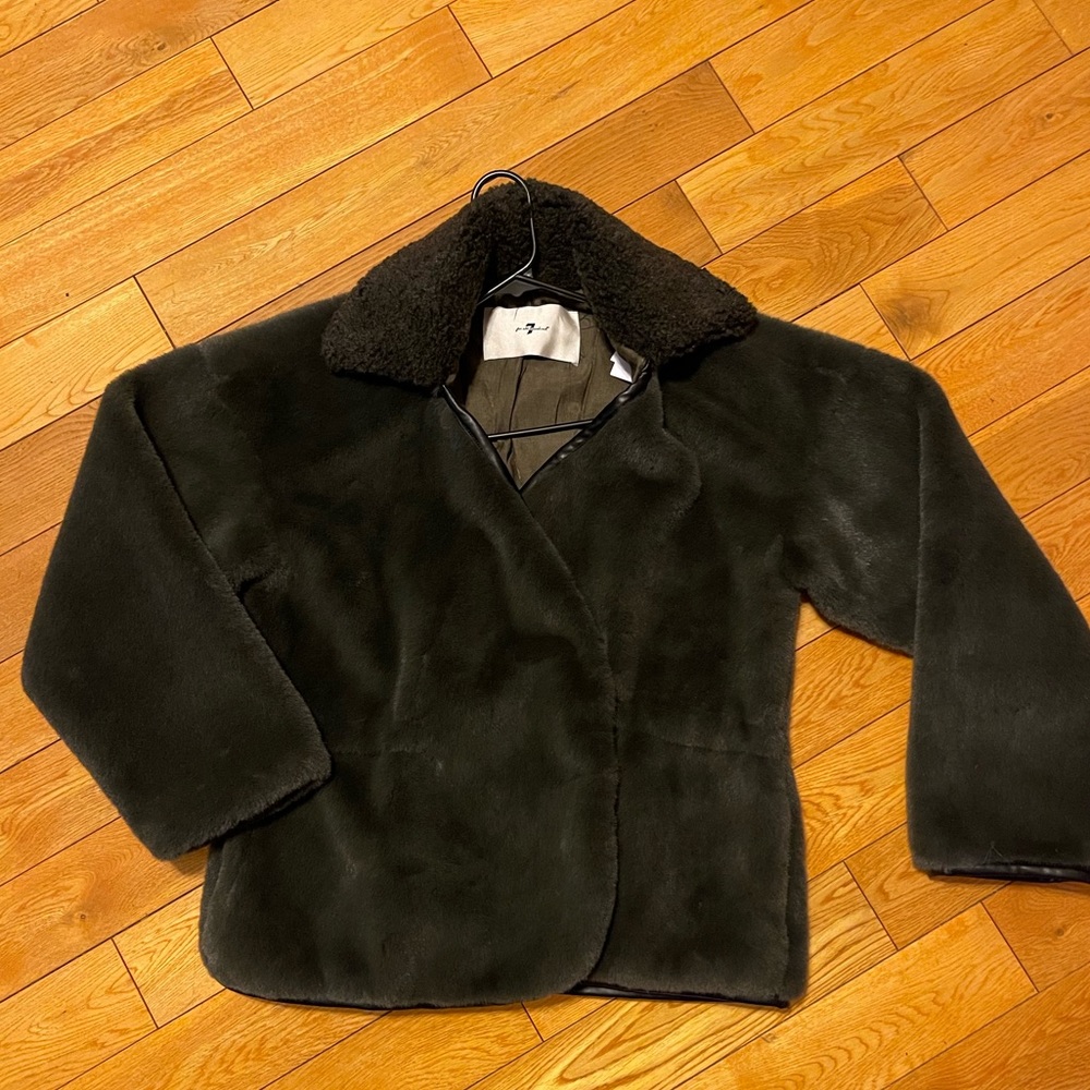 7 for all Mankind women’s fur coat